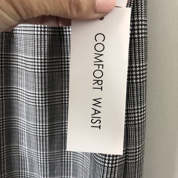 Amanda + Chelsea NWT Women's Black & White Plaid Stretchy Pencil Skirt Small - Picture 5 of 10